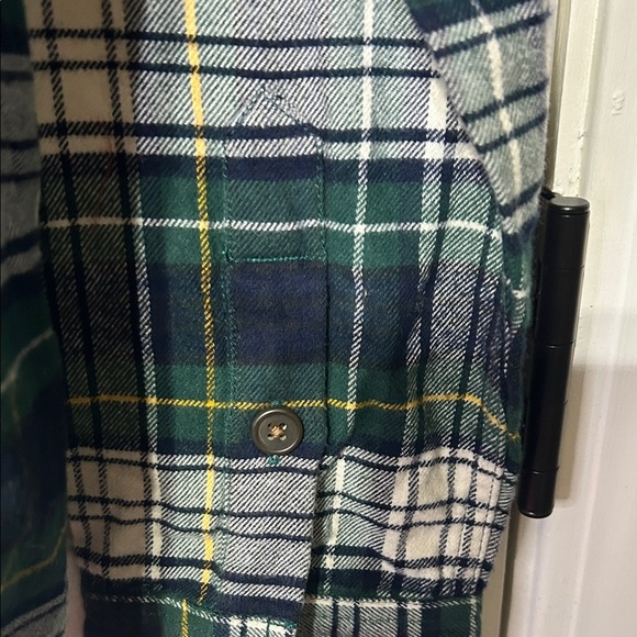 Alpine Design Green and Blue Plaid Shirt - Picture 3 of 4